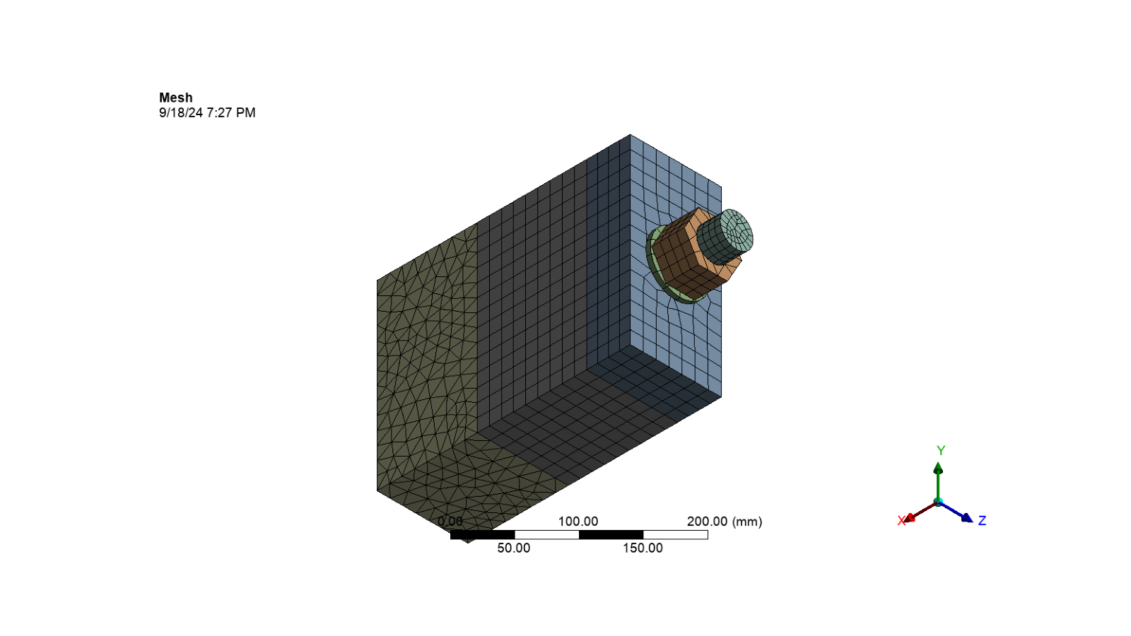 Bolt Pretension — PyMechanical Embedding Examples