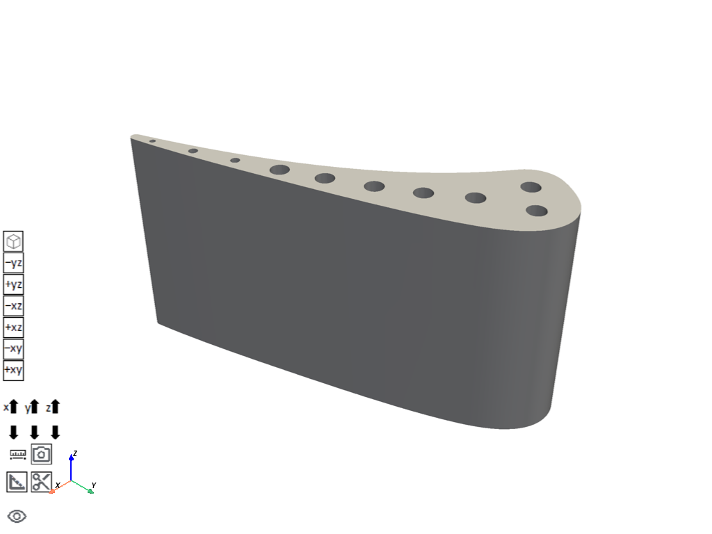 cooled turbine blade embed