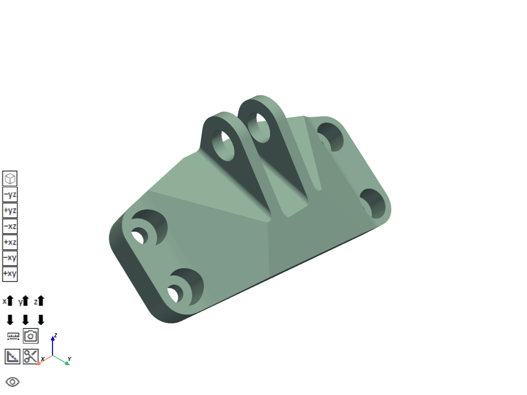 shape optimization bracket model