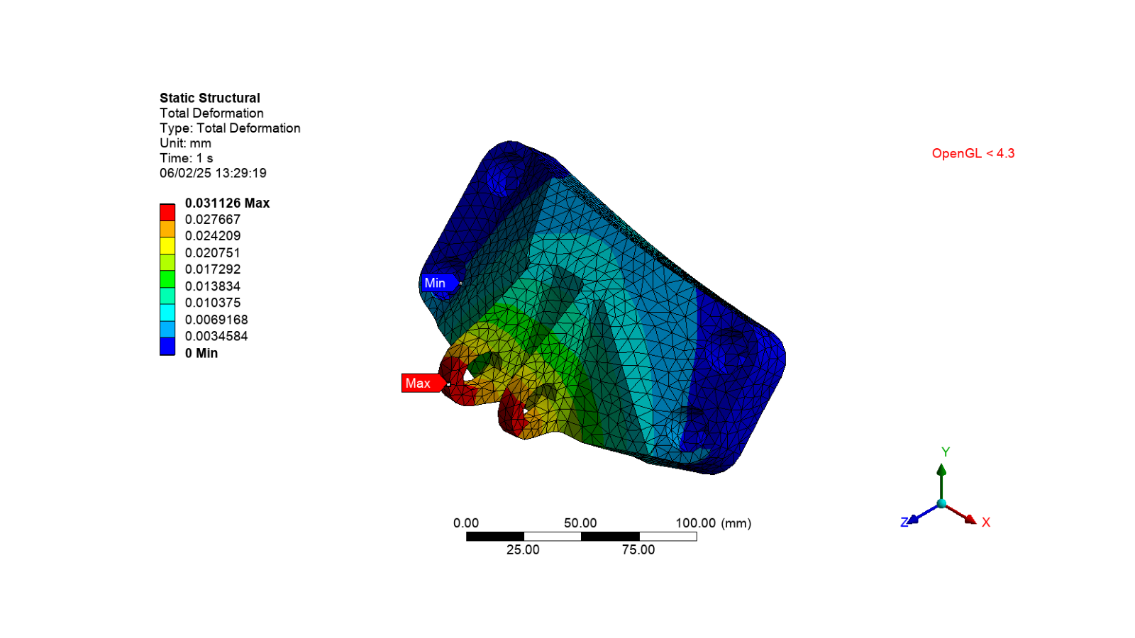 shape optimization bracket model