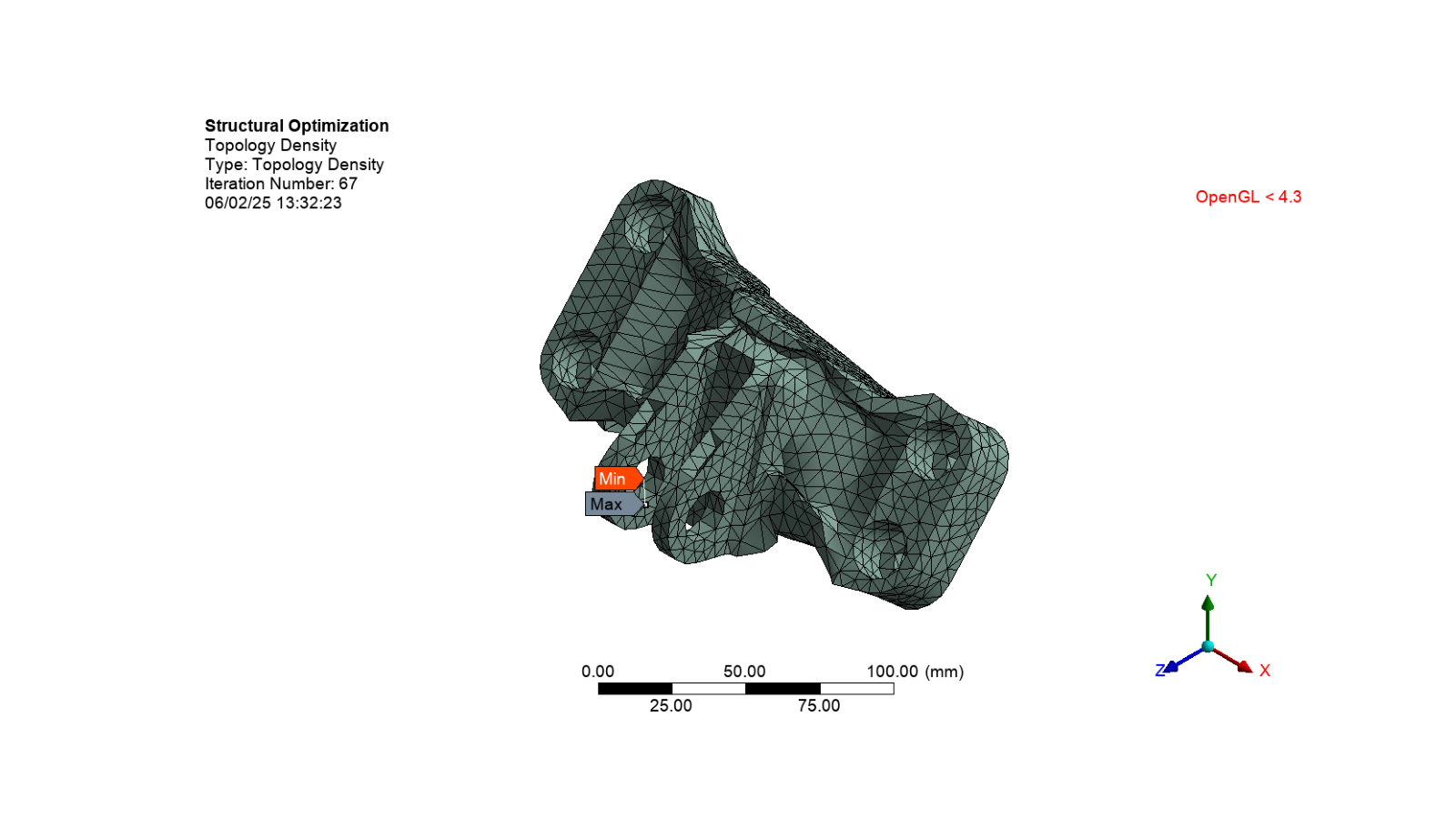 shape optimization bracket model
